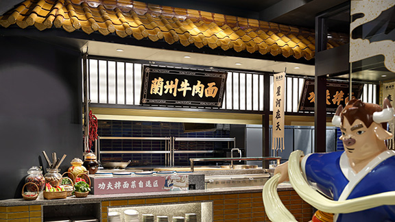兰州餐饮品牌设计：武功牛拉面馆，追溯传统，寻觅中式武侠风