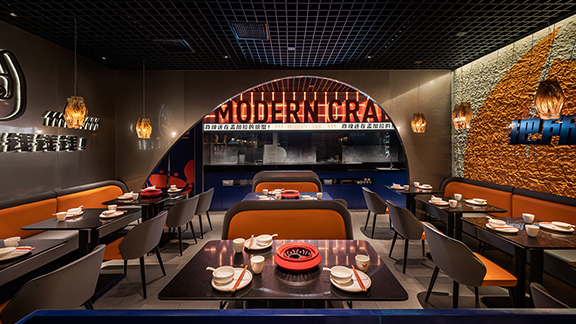 广州餐厅设计：潮酷基因碰撞味蕾盛宴，玩转时尚肉蟹煲