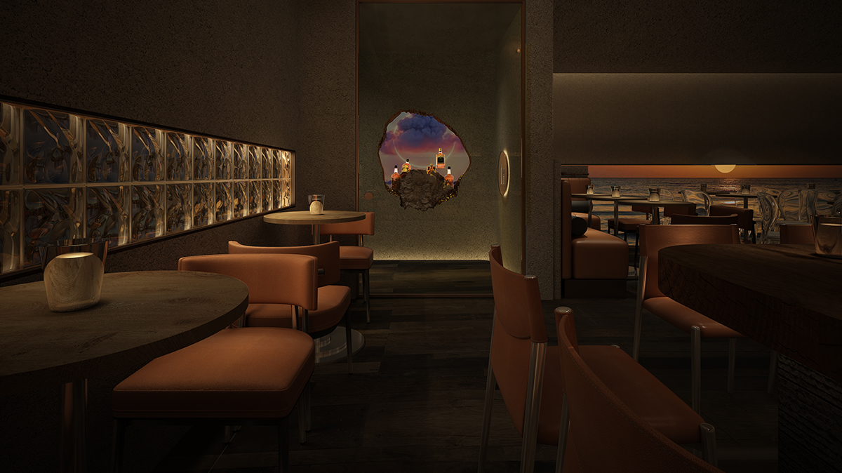 澳门餐饮设计：Whisper微醺酒吧，沉浸在神秘浪漫的落日海岛