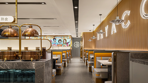 惠州餐饮设计:汉阳廷·甄选自助,流动的饕餮盛宴